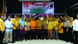 Herwan Susanto, Ketua DPD Hanura Kaltim bersama sejumlah Ketua DPC Partai Hanura kabupaten/kota Kaltim. (foto:S2