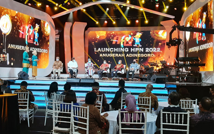 Pengumuman pemenang Anugerah Jurnalitik Adinegoro dalam Launching Hari Pers Nasional (HPN) 2022. (foto : Exclusive)