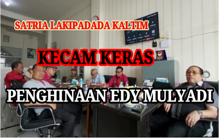 Satria Lakipadada Provinsi Kaltim kecam keras pernyataan Edy Mulyadi yang menyebut Kalimantan sebagai tempat jin buang anak. (foto : LVL)