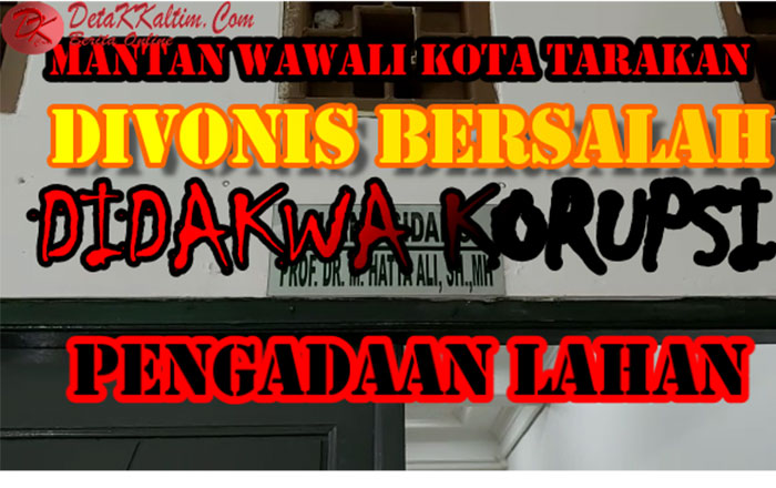 Terdakwa H Khaeruddin Arief Hidayat, mantan Wakil Wali Kota (Wawali) Tarakan divonis bersalah. (foto : LVL)