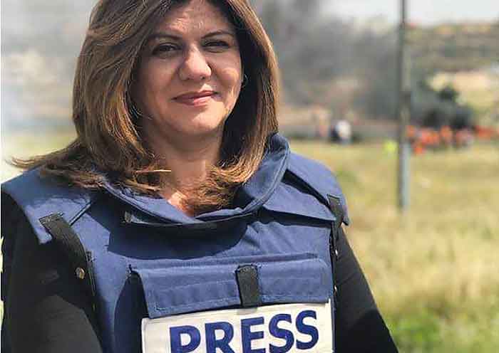 PWI Pusat kutuk pembunuhan Wartawan Al Jazeera keturunan Palestina berkebangsaan Amerika Serikat, Shireen Abu Akleh yang tewas ditembak Tentara Israel. (foto : 1st)