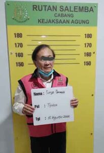 Tersangka SD ditahan di Rumah Tahanan Negara (Rutan) Salemba Cabang Kejaksaan Agung. (foto : Exclusive)
