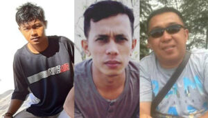 Ketiga korban, kanan â€“ kiri : Agusliasyah, Arfan, dan Rizky Andrean. (foto : Exclusive)