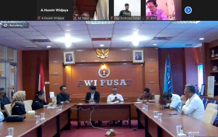 Webinar bertajuk "Tata Cara Pelaksanaan Pemilu 2024 Baru" besutan Mappilu-PWI. (foto: Exclusive)