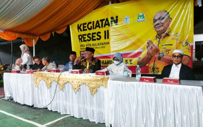 Anggota DPRD Balikpapan gelar reses di Perumahan Posindo. (foto: Exclusive)
