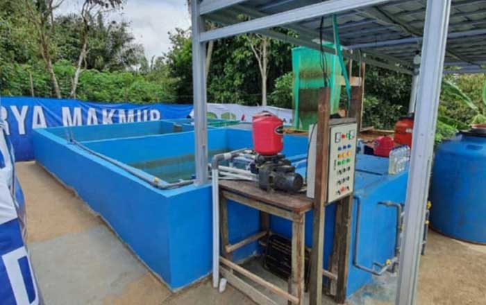Fasilitas penyediaan air minum dan sanitasi berbasis masyarakat di Desa Batuah, Kecamatan Loa Janan, Kabupaten Kukar, telah rampung. (foto: Alim)